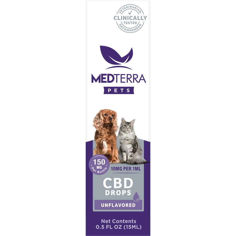 Medterra Pet CBD Unflavored Drops 150mg 15ml