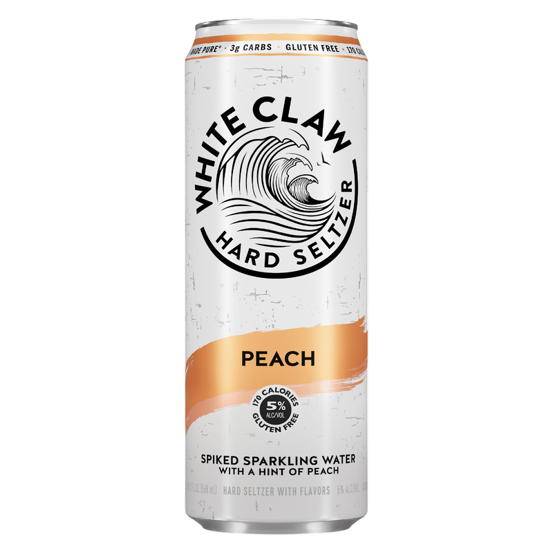 White Claw Peach Single 19.2oz Can 5% ABV
