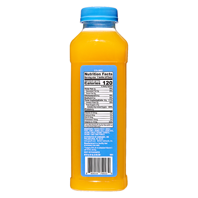 Gopuff x Pure Green Immunity Juice Refresher 16 oz
