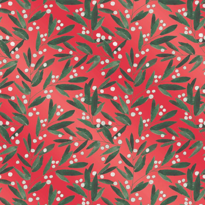 Holly Gift Wrapping Paper 9ft Roll