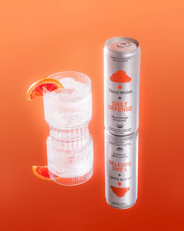 Cloud Water Blood Orange & Coconut + Daily Defense 12oz Can