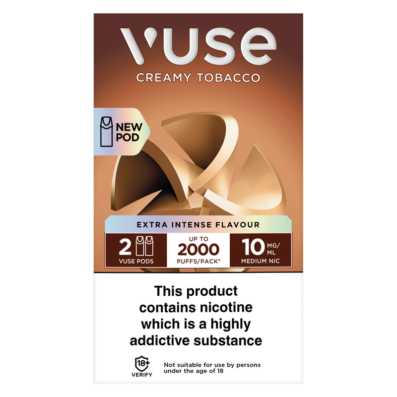 Vuse v-Pro Pod Creamy Tobacco 10mg/ml, 2 x 2ml