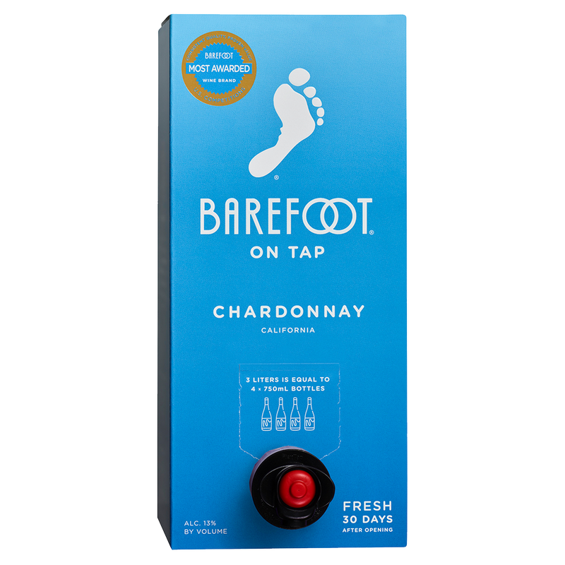 Barefoot On Tap Chardonnay 3 Liter Box