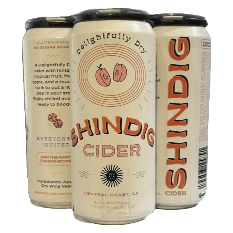 Shindig Cider Delight Dry 4pk 16oz Can