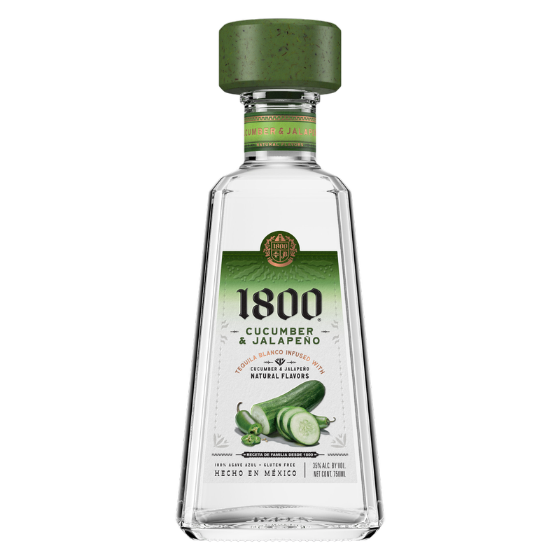 1800 Cucumber & Jalapeño Tequila 750ml (70 proof)