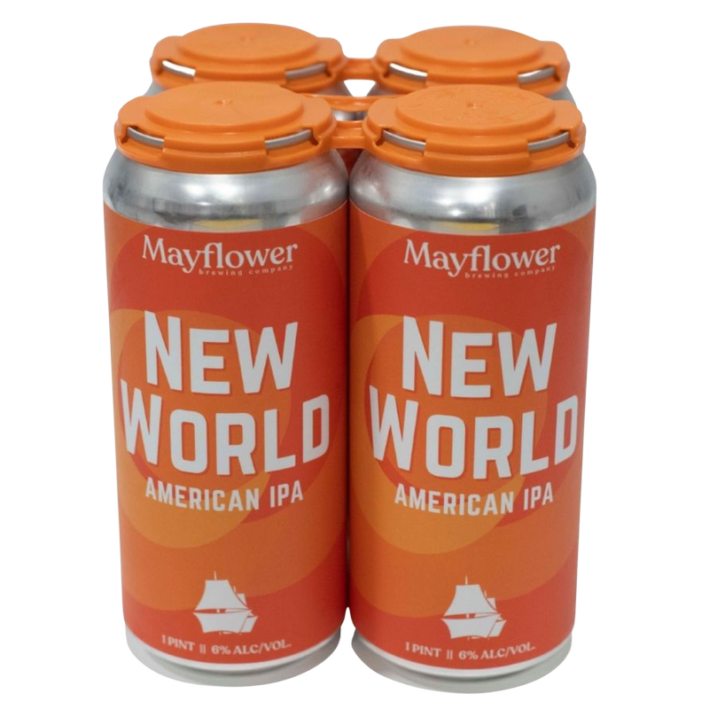 Mayflower New World IPA 4pk 16oz Can 6% ABV