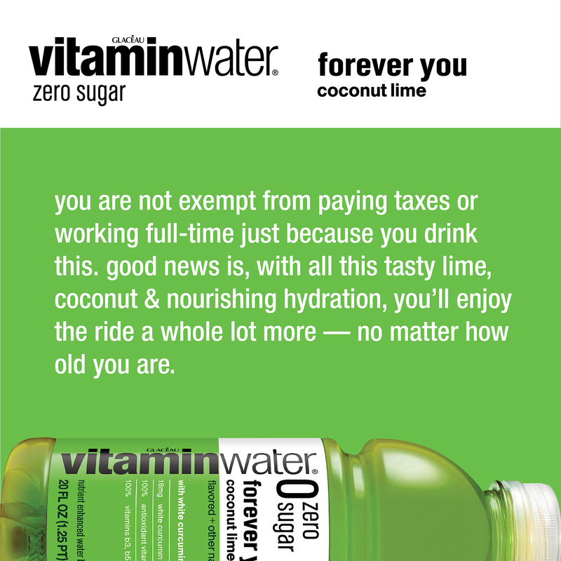 Vitamin Water Forever You Zero Sugar 20oz Bottle