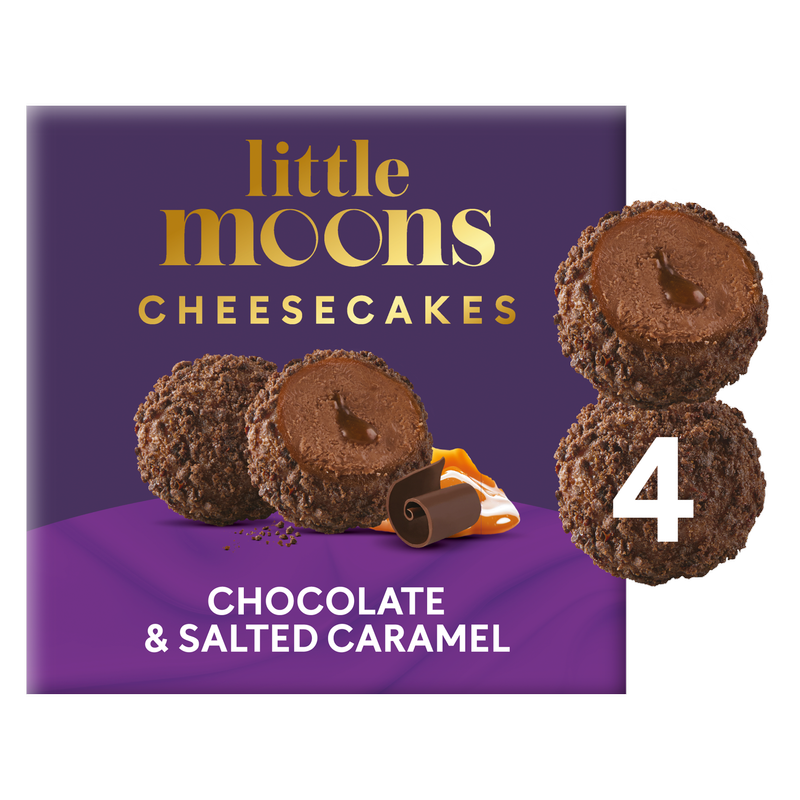 Little Moons Chocolate & Salted Caramel Cheesecake Mochi, 4 x 30g