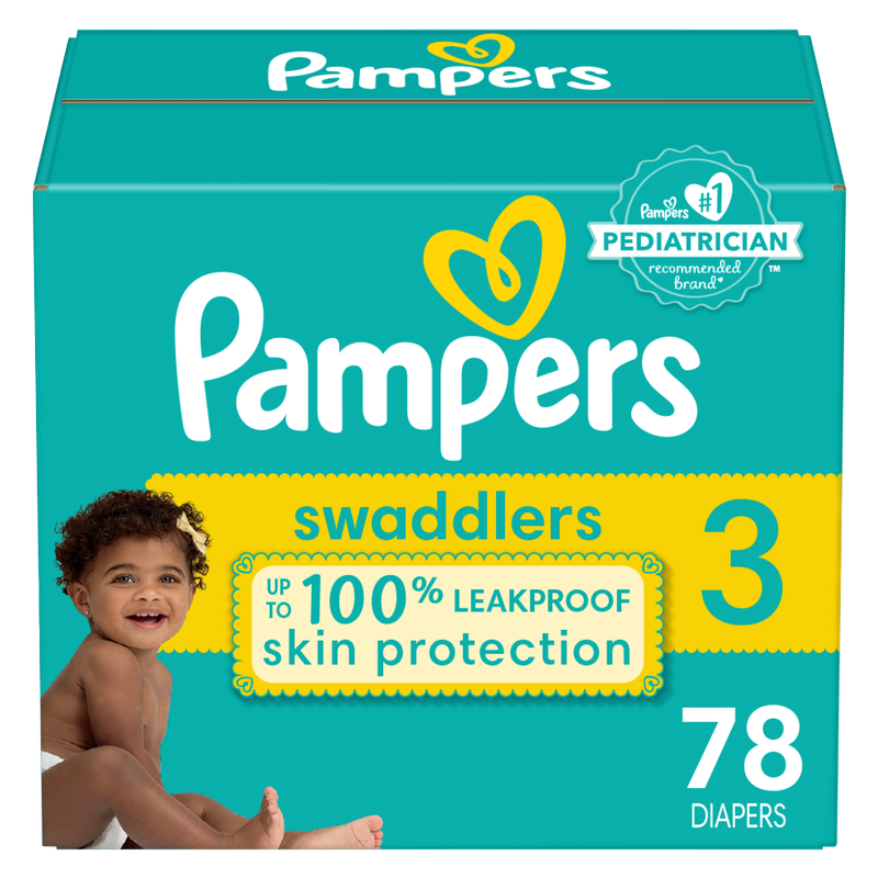 Pampers Swaddlers Size 3 Super Pack 78 ct