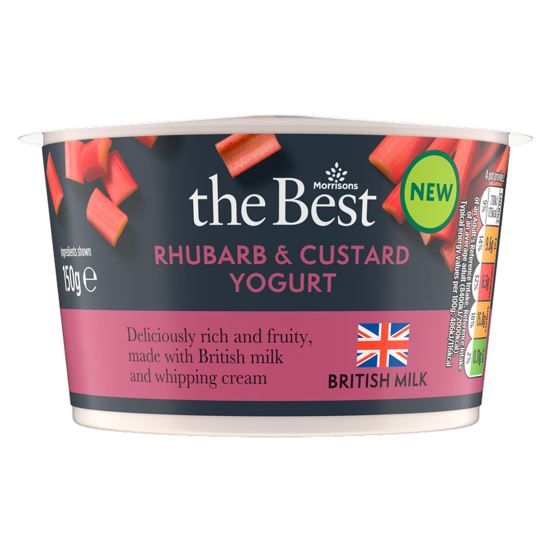 Morrisons The Best Rhubarb And Custard Yogurt, 150g