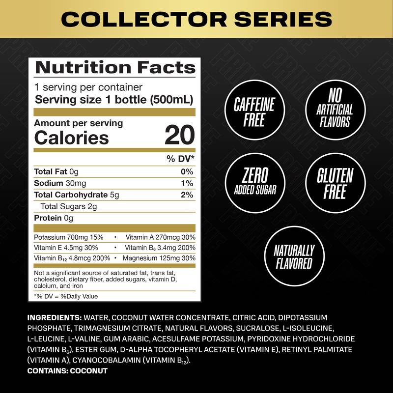 Prime Hydration Collectors Series 16.9oz Btl