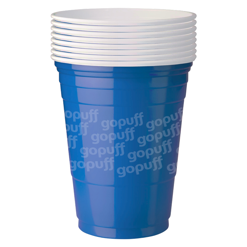 Gopuff Blue Cups, 8pcs