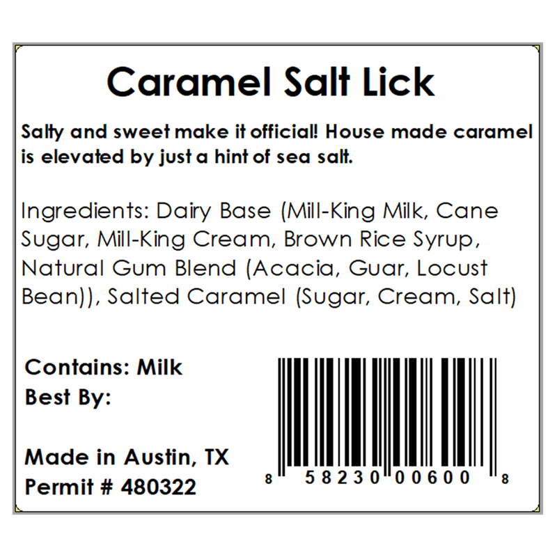 Lick Honest Ice Creams Caramel Salt Lick Pint