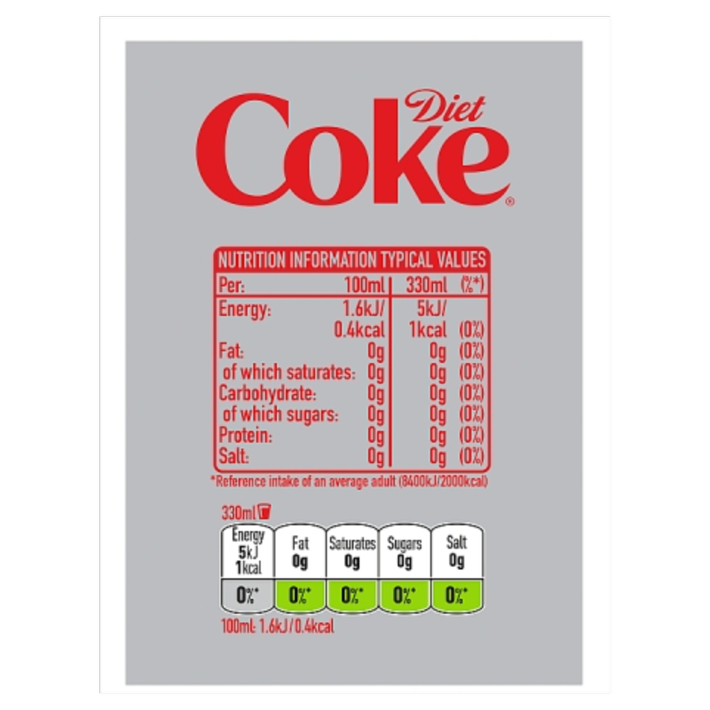 Coca-Cola Diet, 8 x 330ml