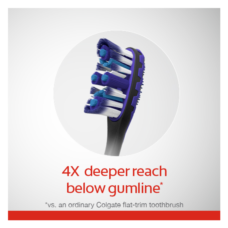 Colgate 360 Floss Tip Advanced Medium Toothbrush 2ct