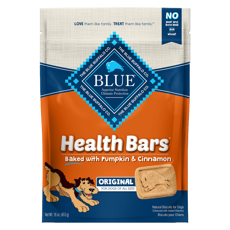 Blue Buffalo Health Bar Pumpkin and Cinnamon Dog Treats 16oz