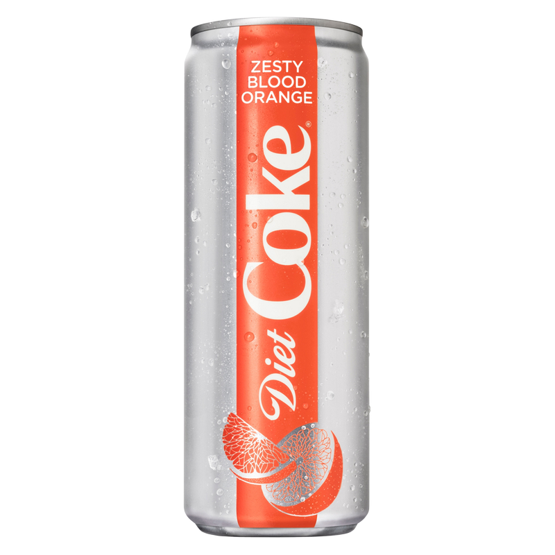Diet Coke Sleek Zesty Blood Orange 12oz