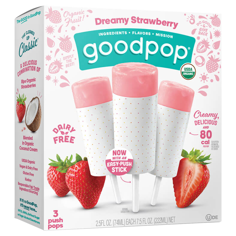 GoodPop Dreamy Strawberry Push Up 3-Pack