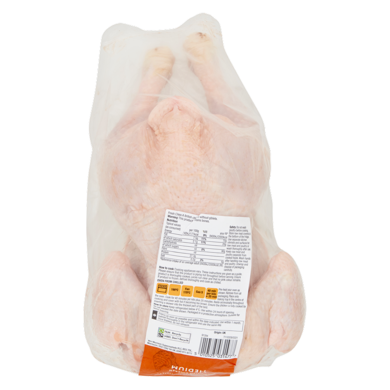 Morrisons British Medium Whole Chicken, 1.45kg