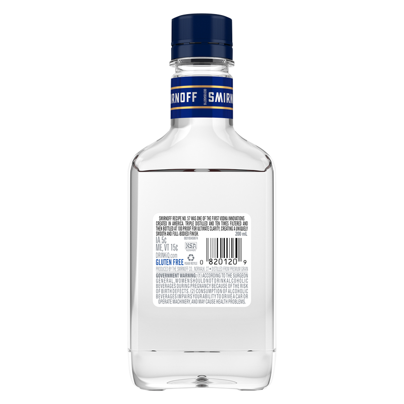Smirnoff Vodka 100 200ml (100 Proof)