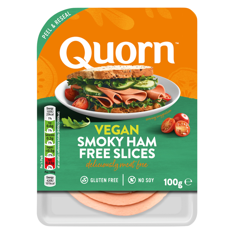 Quorn Vegan Smoky Ham Free Slices, 100g