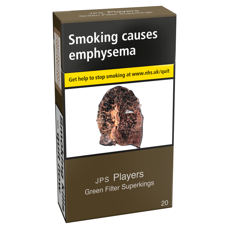 JPS Players Green Filter Superking Cigarettes, 20pcs