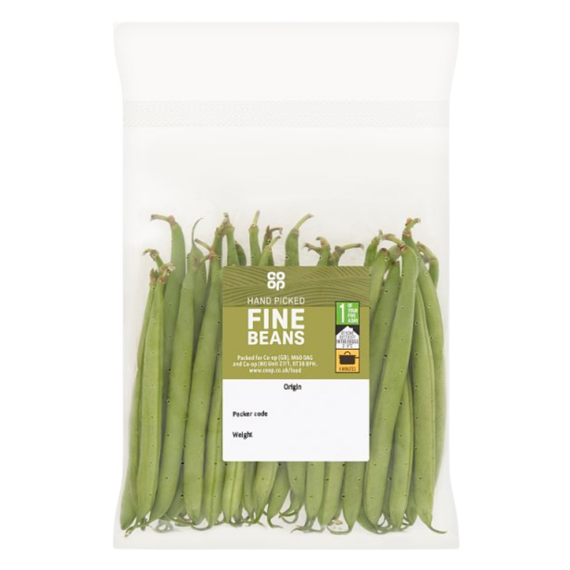 Co-op Trimmed Fine Beans, 170g