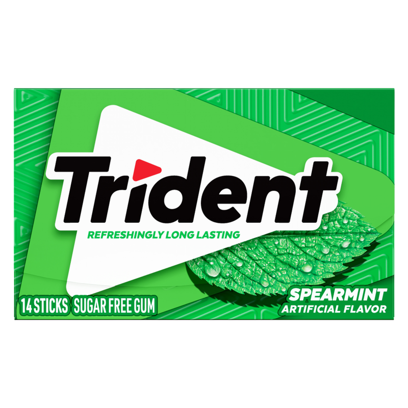 Trident Spearmint, 14pc Wallet Pack