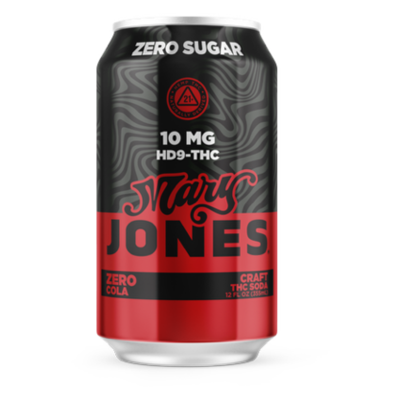 Mary Jones Zero Cola 10mg THC Soda 12oz Can