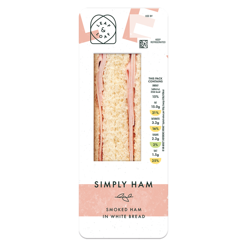 Leaf & Loaf Simply Ham Sandwich, 1pcs