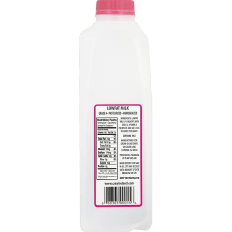 Cream-O-Land 1% Lowfat Milk Vitamin A & D 1/2 Gallon