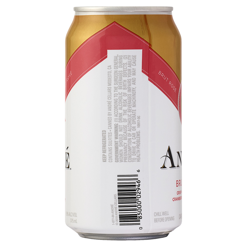 Andre Brut Champagne Rose 375 ml Can
