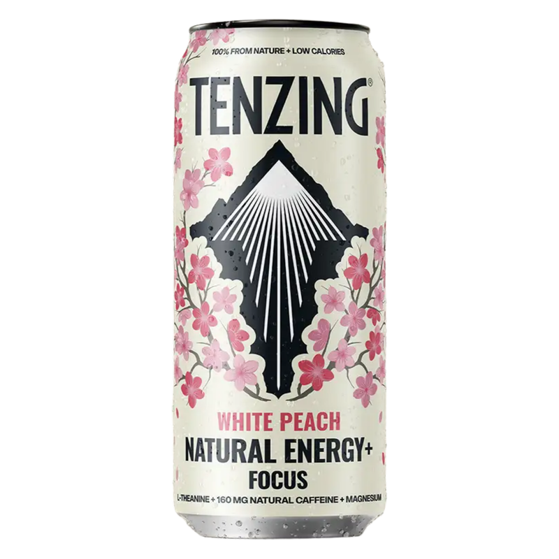 TENZING Natural Energy+ White Peach + Focus, 500ml