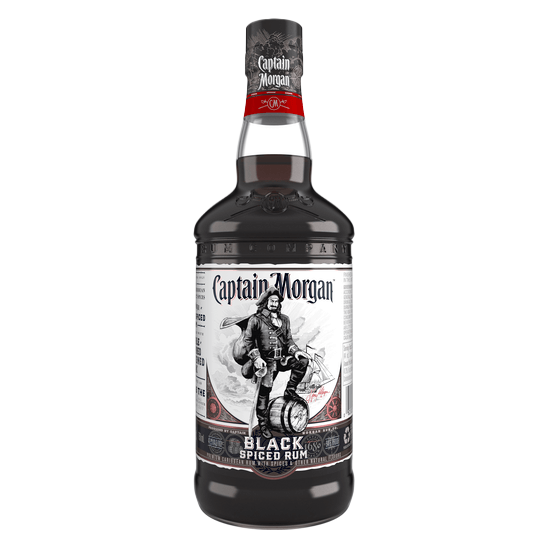 Captain Morgan Black Spiced Rum, 750 mL