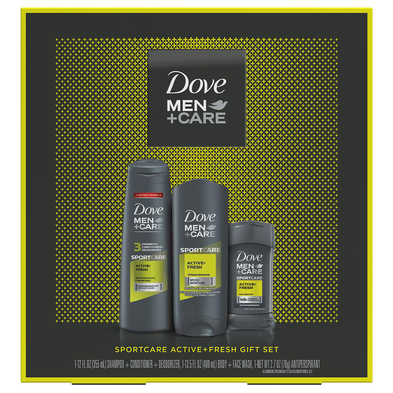Dove Men+Care SportCare Active + Fresh Gift Set