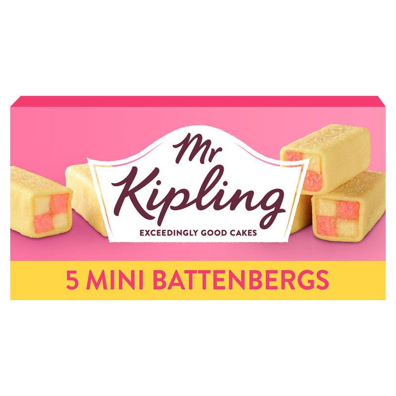 Mr Kipling Mini Battenburgs, 5pcs