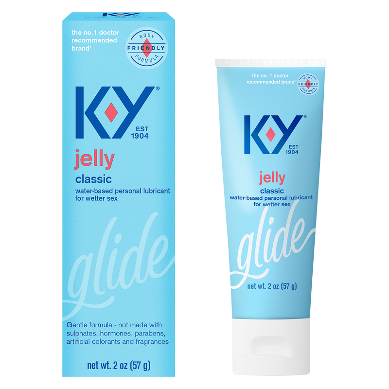 K-Y Water Based Personal Lubricant Jelly 2 oz