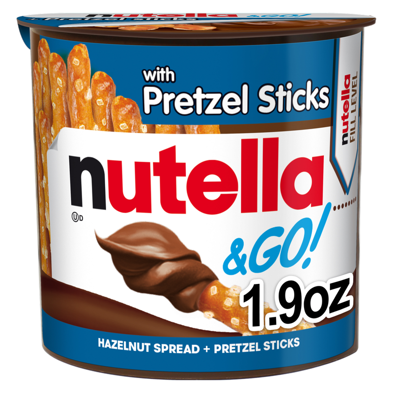 Nutella & GO! Hazelnut and Cocoa Spread with Pretzel Sticks, Snack Cup, 1.9 oz