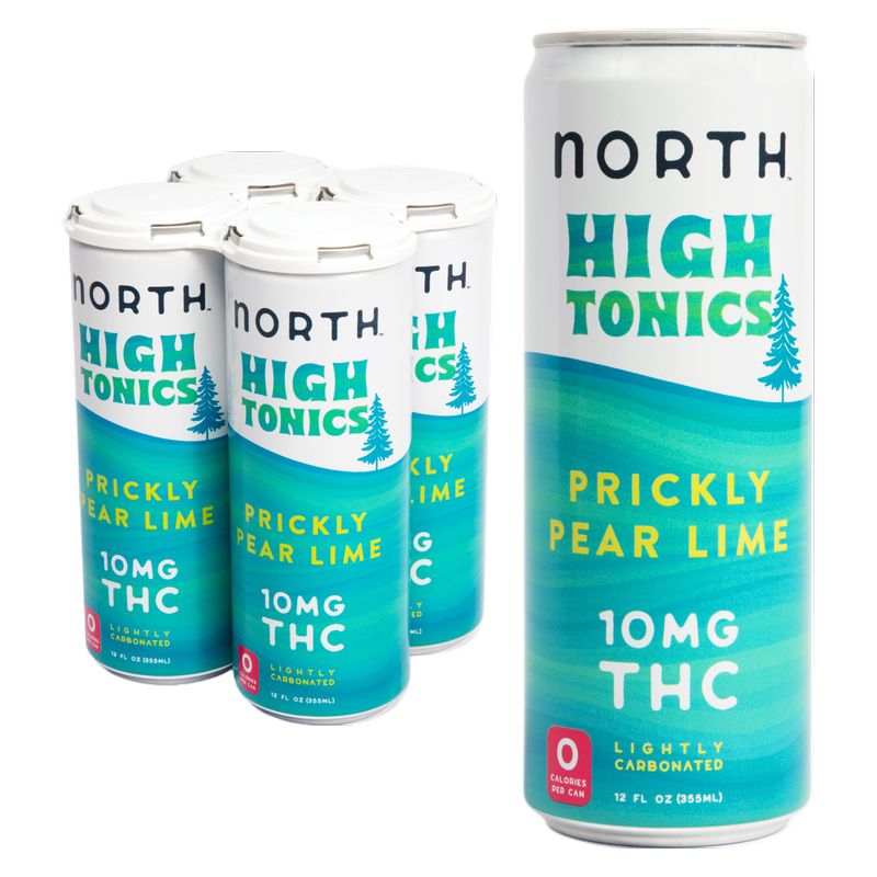 High Tonics 10mg THC Prickly Pear Lime Seltzer 4pk 12oz Can