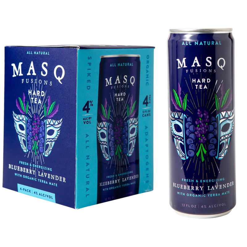 Masq Fusions Blueberry Lavender Hard Tea 4pk 12oz Can 4.0% ABV