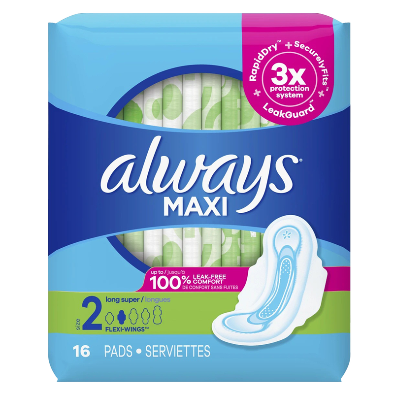 Feminine Sanitary Pads with Wings - Thick