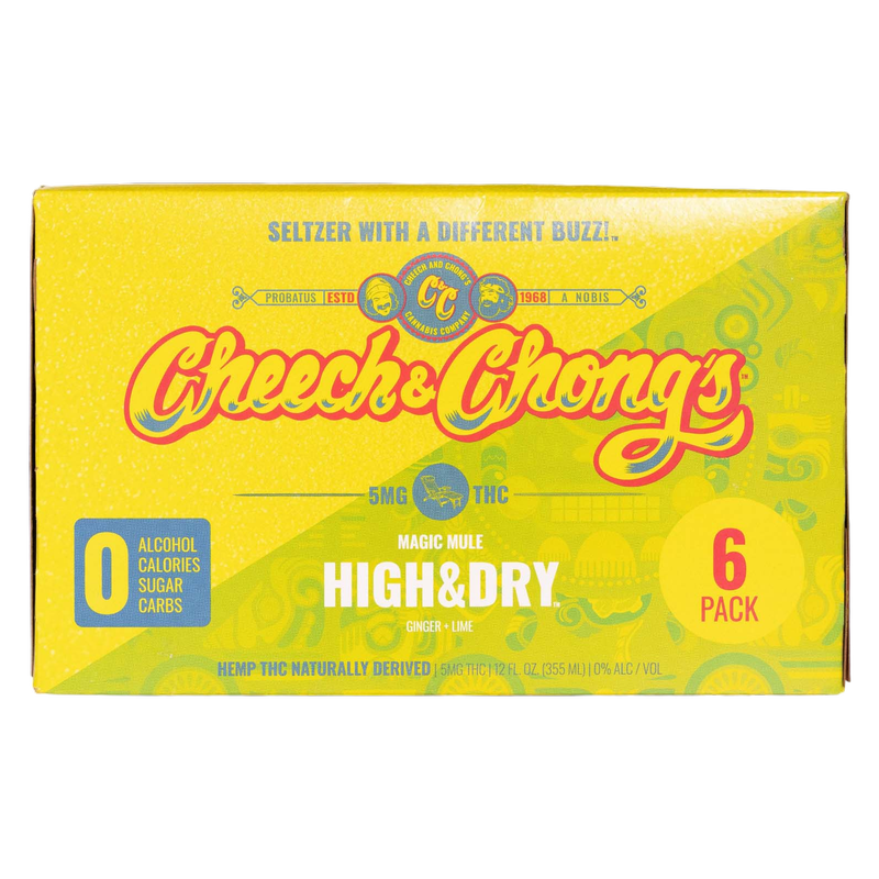Cheech & Chong's 5mg THC High & Dry Magic Mule Seltzer 6pk 12oz Can