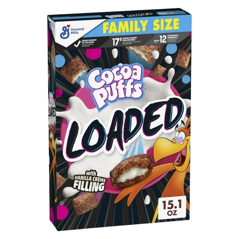 Cocoa Puffs Loaded Family Size Cereal, 15.1oz. 