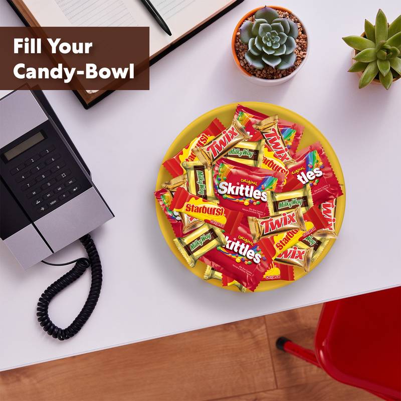 Starburst, MilkyWay, Skittles, & Twix Variety Mix, 70 Pieces
