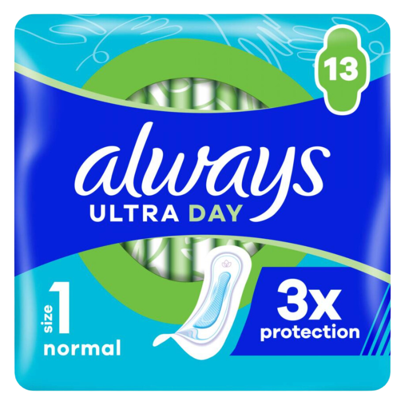 Always Ultra Normal Size 1 Pads, 13pcs