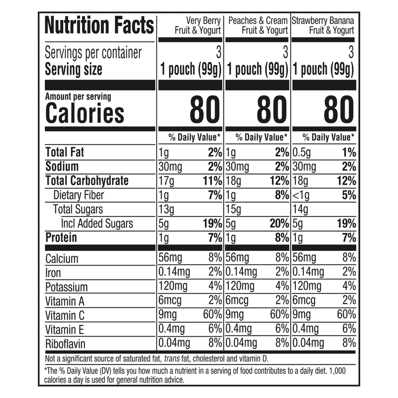 Gerber Fruit & Yogurt Pouches 9ct Variety Pack