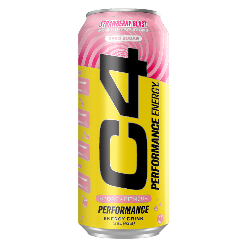 C4 Energy Strawberry Blast 16oz Can