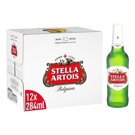 Stella Artois Belgium Premium Lager, 12 x 248ml