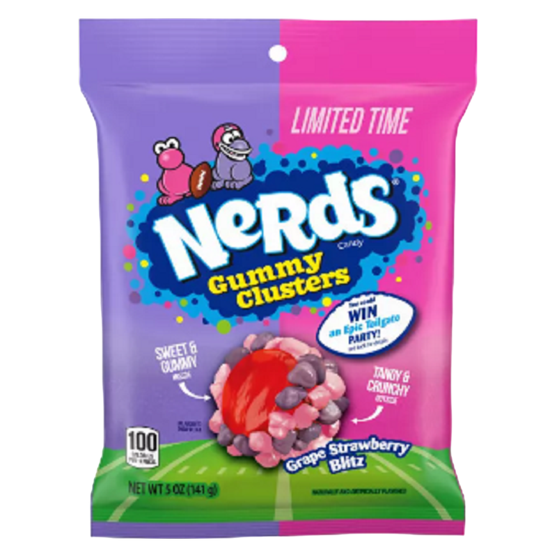 Nerds Gummy Clusters Grape and Strawberry, 5oz