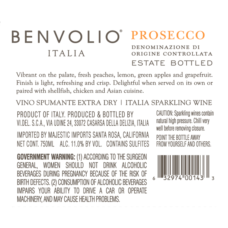 Benvolio Prosecco 750 ml